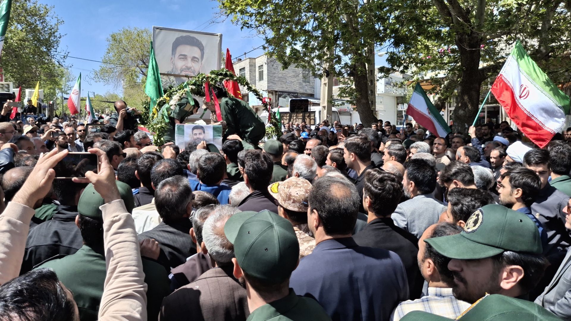 مراسم تشییع پیکر پاک سرهنگ پاسدار شهید حمید محمدی