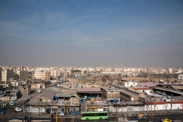 کیفیت هوای تهران در وضعیت نارنجی