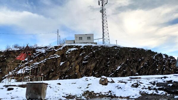 بارش اولین برف پاییزی در روستای نورآباد شازند