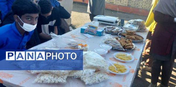 بازارچه دانش‌آموزی در منطقه فین