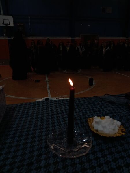 عزاداری دختران ورزشکاران شهر جعفریه به‌مناسبت شهادت حضرت فاطمه زهرا(س) 