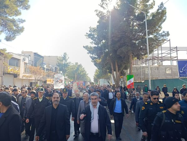 راهپیمایی در محکومیت تروریست های مسلح در تربت حیدریه