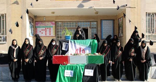 تشییع  پیکر مطهر شهید خوشنام در شهرستان خلیل آباد 