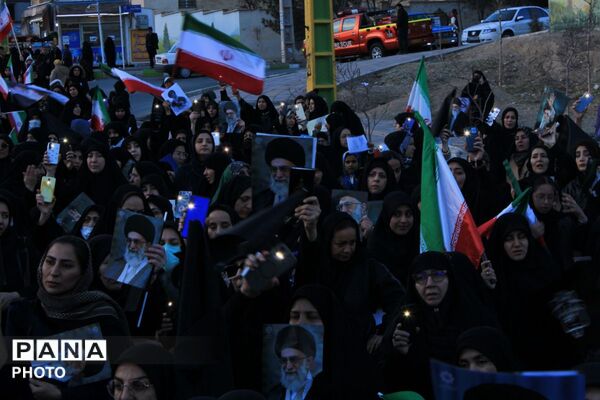 اجتماع خونخواهان و منتقمین شهادت حضرت آیت الله الامام شهید سید علی خامنه ای در پردیس