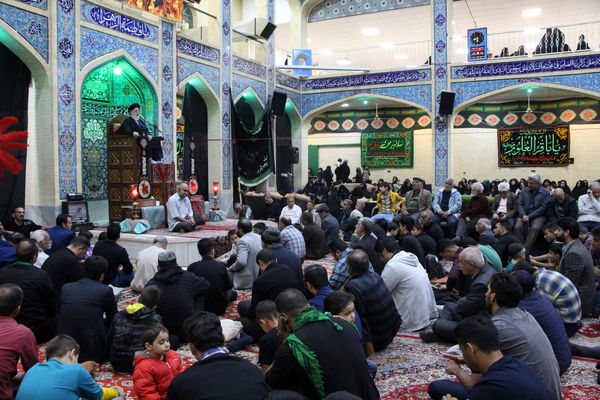 مراسم عزاداری فاطمیه در حسنیه چهارده معصوم یزد