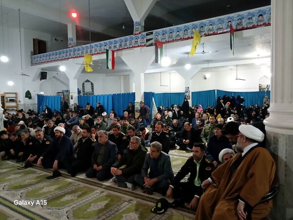 مراسم گرامیداشت شهادت سید حسن نصرالله در مسجد جامع آشخانه 