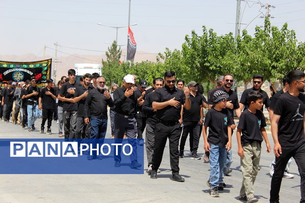 عزاداری تاسوعای حسینی در شهر درق 