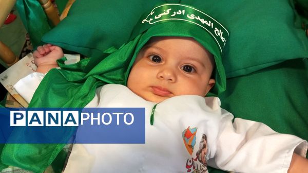 مراسم شیرخوارگان حسینی در مصلی بزرگ امام علی(ع) شهرستان ساوه