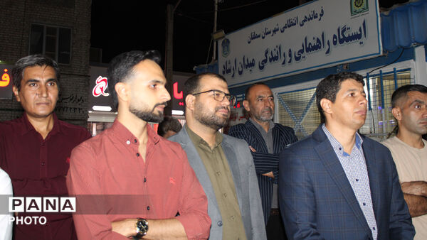 میدان‌داری دانش‌آموزان سملقانی در میدان مقاومت
