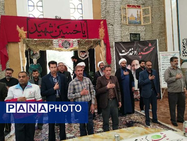 عزاداری سیدالشهدای خدمت «شهید آیت‌الله رئیسی» در کوهبنان