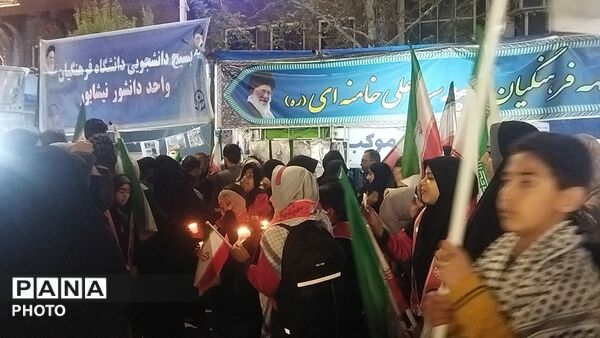 دانش آموزان پیشتاز نیشابوری در غم شهدای میناب 