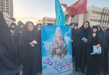 راهپیمایی گرامیداشت روز عفاف و حجاب در مشهد مقدس