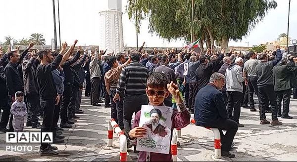  کودکان و دانش‌آموزان لارستانی در راهپیمایی روز قدس