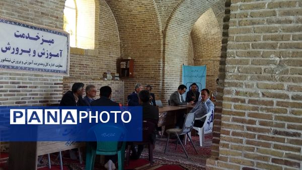 گذری بر میز خدمت اداره آموزش و پرورش نیشابور در نماز جمعه این هفته 