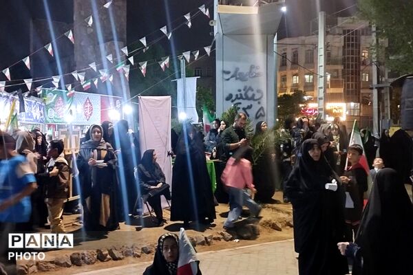 اجتماع و رزمایش دختران جان فدای ایران در میدان نماز شهرری 