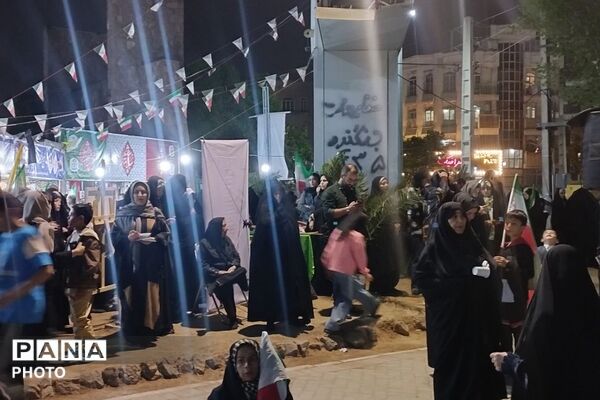 اجتماع و رزمایش دختران جان فدای ایران در میدان نماز شهرری 