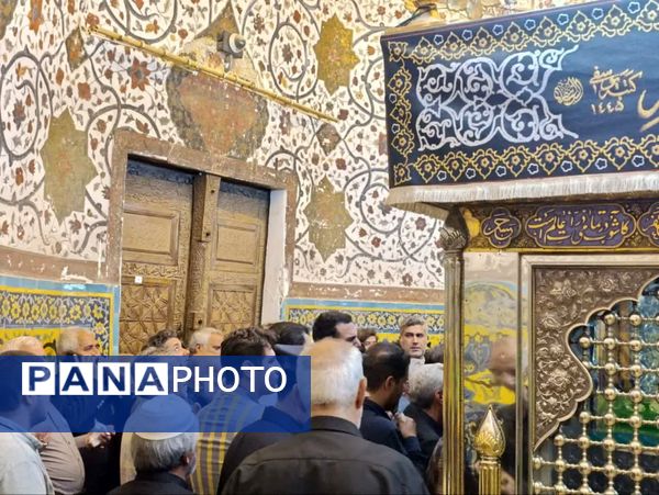 مراسم غبار روبی و زیارت ضریح مطهر سلطانعلی ابن امام محمد باقر (ع) در کربلای ایران 