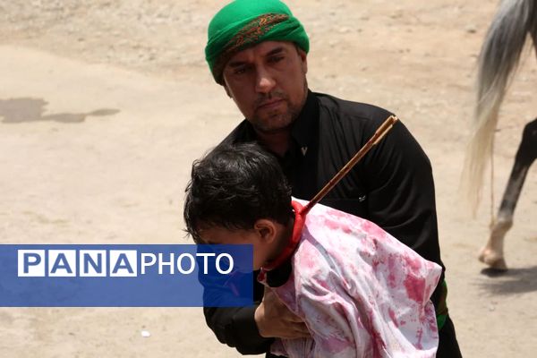 مراسم خیمه سوزی هیات «خیام الحسین» در قم