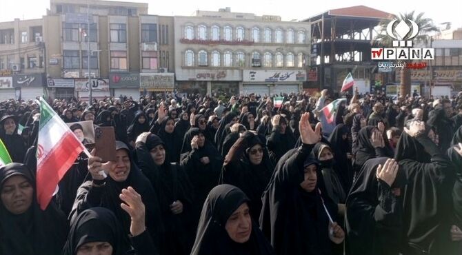 همبستگی مردم کرمان در محکومیت آمریکا