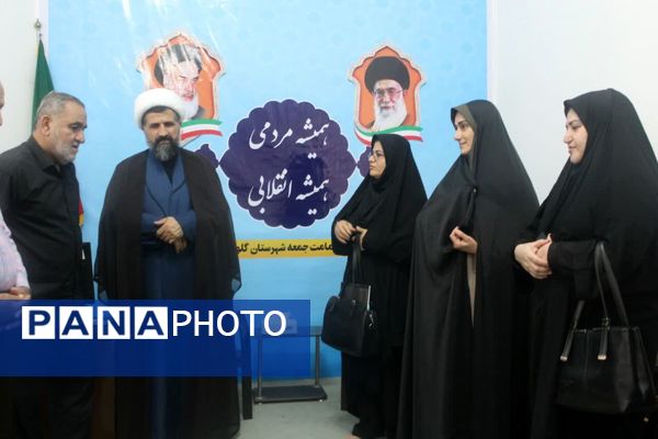 تجدید میثاق مدیر آموزش و پرورش گلوگاه با شهدا و دیدار با امام جمعه شهرستان 