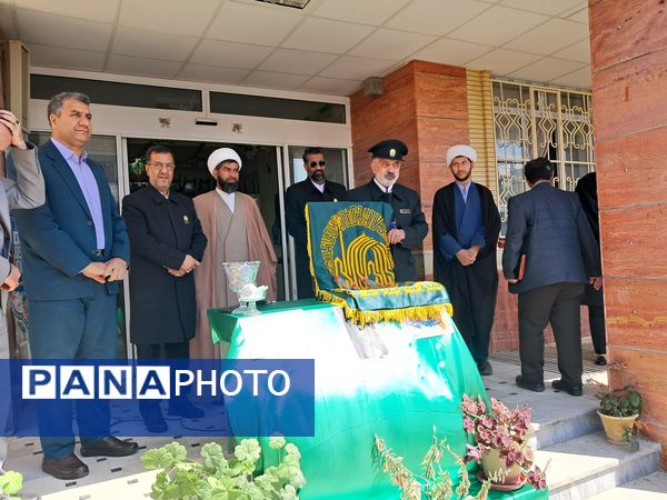 پرچم متبرک رضوی در مدارس شهرستان عجب‌شیر 