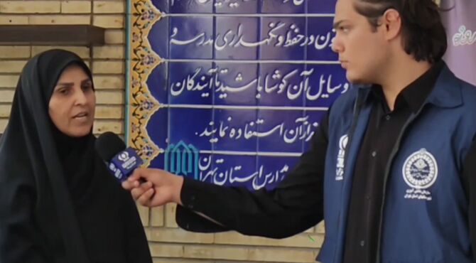 اسکان زائران خوزستانی در دبیرستان شهید بهشتی ناحیه دو شهرری 