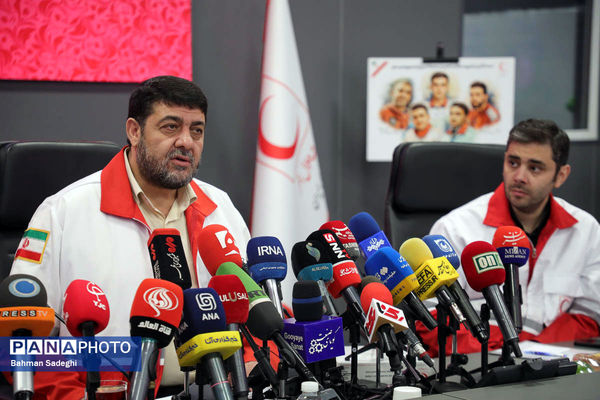 نشست خبری رئیس سازمان جمعیت هلال احمر 