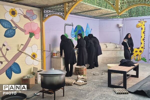 برپایی موکب توسط مدارس ناحیه دو شهرری به مناسبت اربعین حسینی 