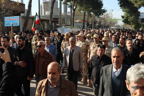 برگزاری مراسم تشییع پیکر پاک مطهر شهید مرزبانی سرهنگ دوم هادی سدیدی