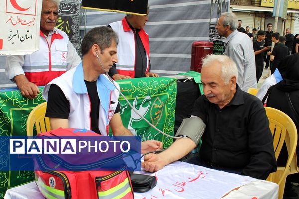 پیاده‌رویی جاماندگان اربعین حسینی در فردیس