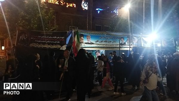 گذری بر موکب هفتاد و پنجمین شب از اجتماعات مردمی نیشابور 