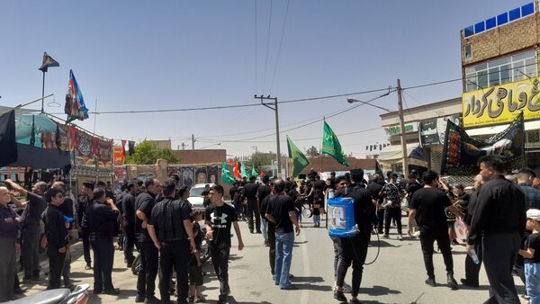 روز هشتم محرم دسته روی هیئت جانثاران ابوالفضلی روستای فدافن