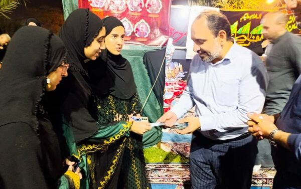 حضور معاون وزیر آموزش‌وپرورش در موکب  اربعینی انصار الحسین فرهنگیان و دانش آموزان حمیدیه