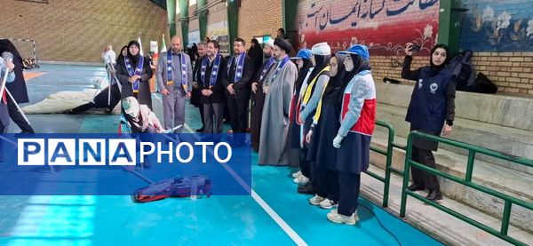 اجرای مانور همایش یاوران انقلاب در منطقه پردیس 