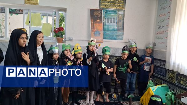 نوآموزان قرآنی دارالقرآن امام علی(ع) در سوگ شهادت حضرت رقیه 