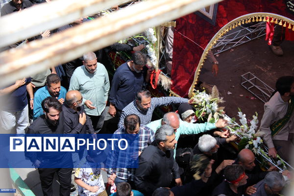 وداع با پیکر شهدای حمله رژیم صهیونیستی در کرج