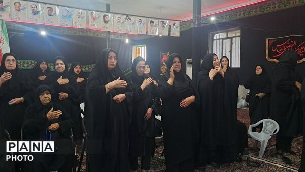 مراسم روضه و سینه زنی در مسجد صاحب‌الزمان(عج)