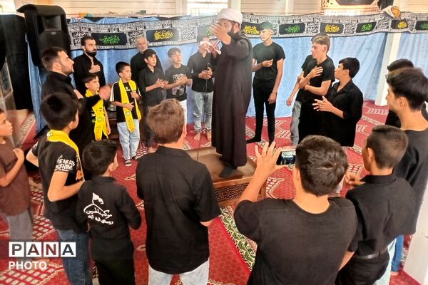 شور حسینی نوجوانان پیشتاز ارسنجانی در سوگواره «احلی من العسل»