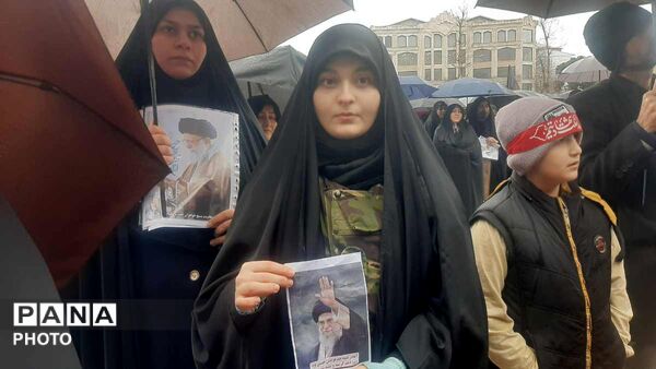 حضور پرشور تالشیان در راهپیمایی محکومیت جنایات آمریکایی-صهیونی