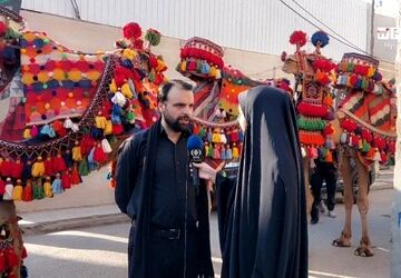 کاروان نمادین تشییع امام حسن مجتبی(ع) در قم