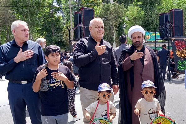 مراسم تاسوعای حسینی در کامیاران 