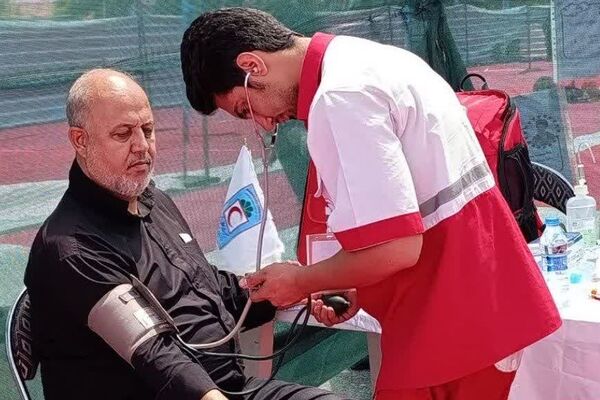 اوج خدمت جمعیت هلال احمر در مراسم وداع و تشییع رهبر انقلاب در ۴۵ متری گلشهر کرج