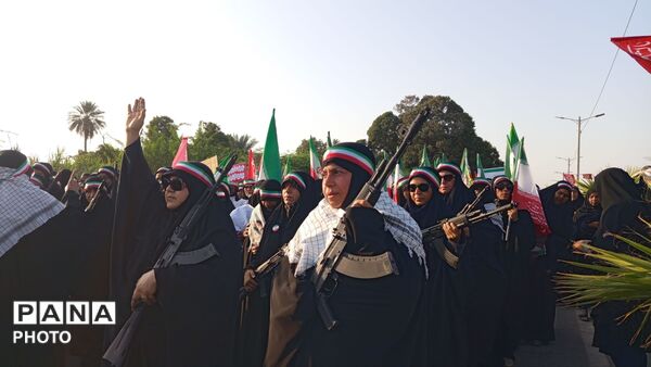 میناب به رنگ ایران؛ اجتماع گسترده «جان‌فدایان ایران»