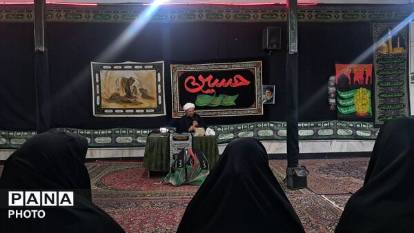 مراسم روضه و سینه زنی در مسجد صاحب‌الزمان(عج)