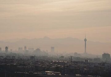 کیفیت هوای تهران در وضعیت نارنجی