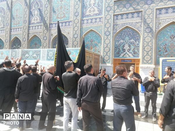 حرم مطهر رضوی در سوگ امام رئوف