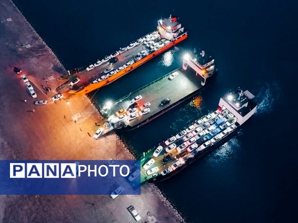 جلوه‌ای از زیبایی اسکله بندر چارک