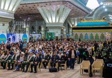 تجدید میثاق بسیجیان همدان با شهدا