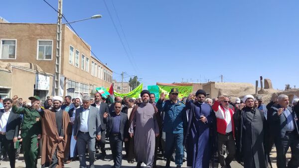 حضور پر‌شور مردم شهرستان بیرجند در راهپیمایی روز جهانی قدس 