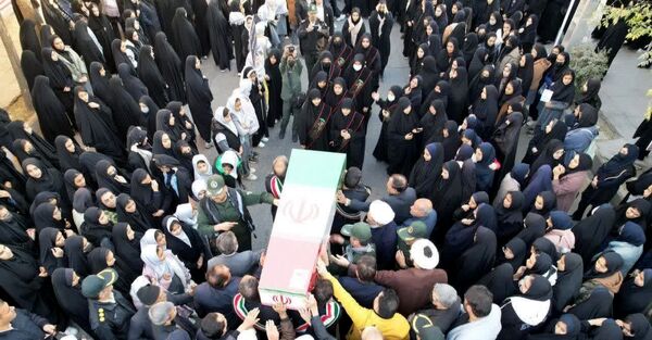 تشییع  پیکر مطهر شهید خوشنام در شهرستان خلیل آباد 